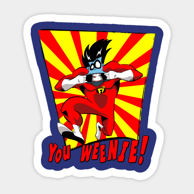 Weirdo! Sticker by marcosmp